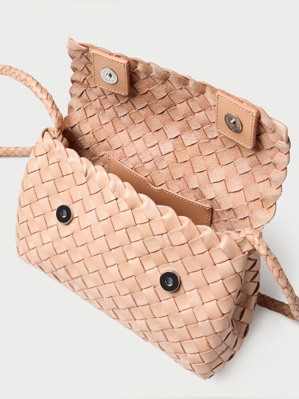 Loeffler Randall Vinnie Mini Woven Crossbody - Desert Sand - Picture 4 of 12